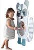 Cute Porcupine Baby Raccoon Mirror board with wall mounted