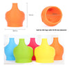 Pack of 3 Cute Porcupine Food Grade Silicone Sippy Lids for Cup
