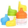 Pack of 3 Cute Porcupine Food Grade Silicone Sippy Lids for Cup
